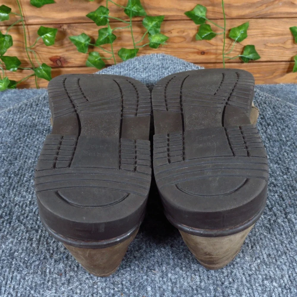 Josef Seibel Handmade Men Casual Fisherman Sandals Size 42 Comfort Brown Leather